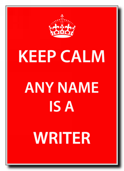 Writer Keep Calm Jumbo Magnet