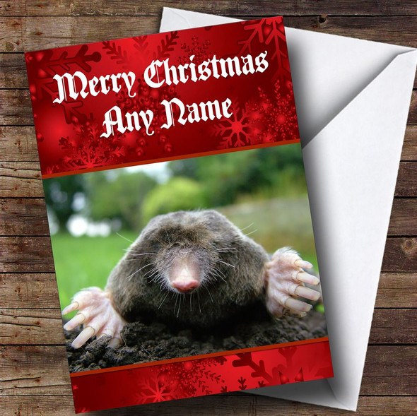 Mole Customised Christmas Card