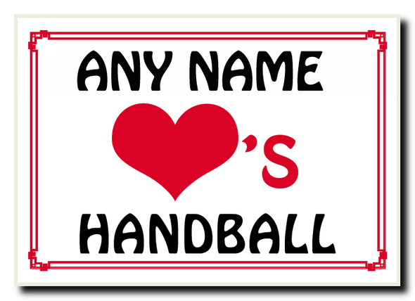 Love Heart Handball Jumbo Magnet