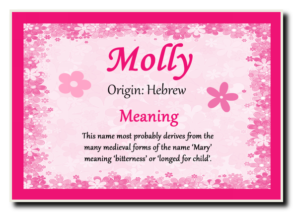 Molly Name Meaning Jumbo Magnet