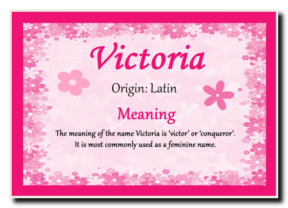 Victoria Name Meaning Jumbo Magnet