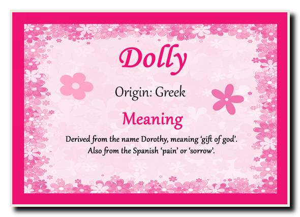 Dolly Name Meaning Jumbo Magnet