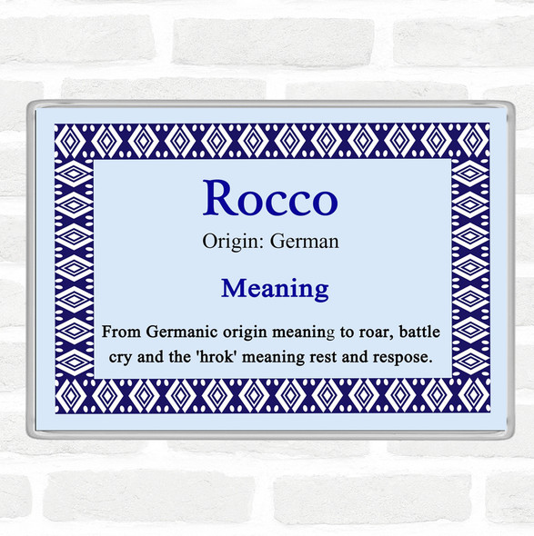 Rocco Name Meaning Magnet Blue