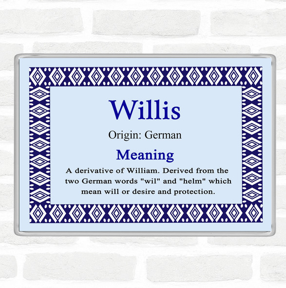 Willis Name Meaning Magnet Blue