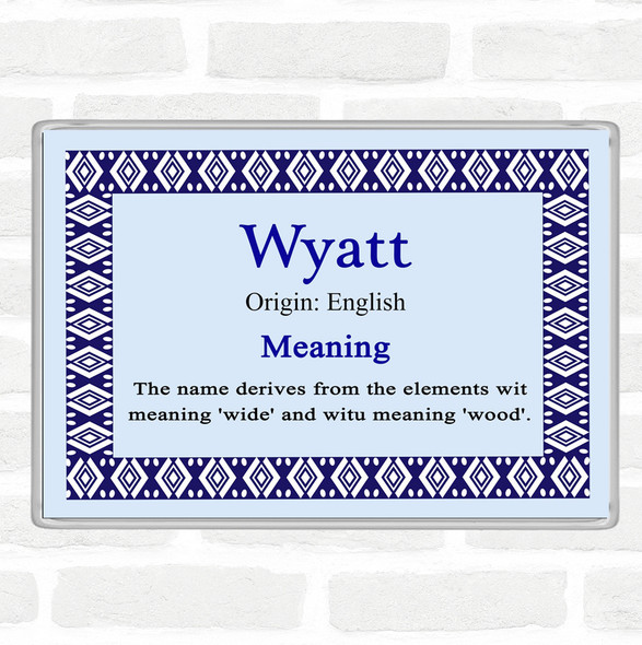 Wyatt Name Meaning Magnet Blue