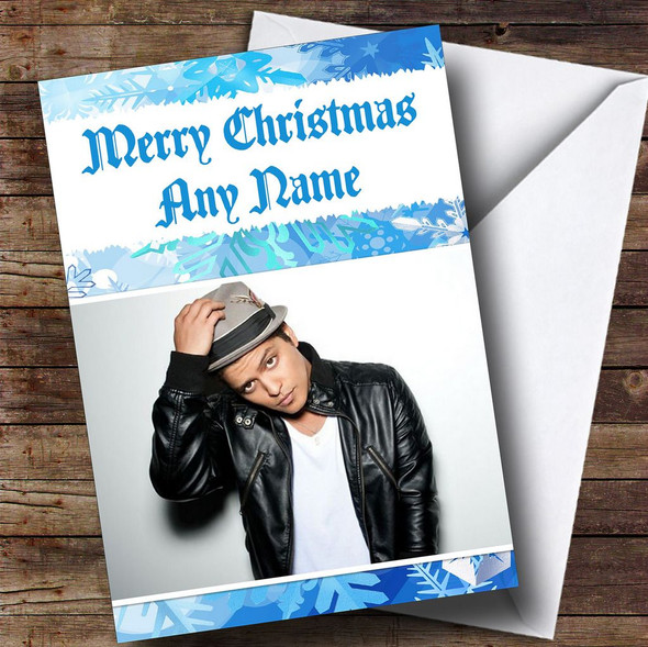 Bruno Mars Customised Christmas Card