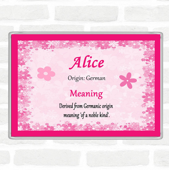 Alice Name Meaning Magnet Pink