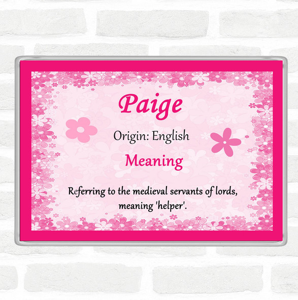Paige Name Meaning Magnet Pink