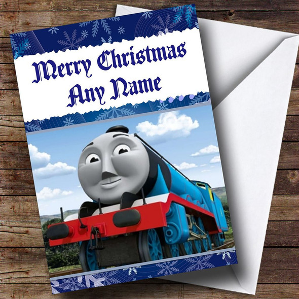 Thomas The Tank Engine Gordon Customised Christmas Card