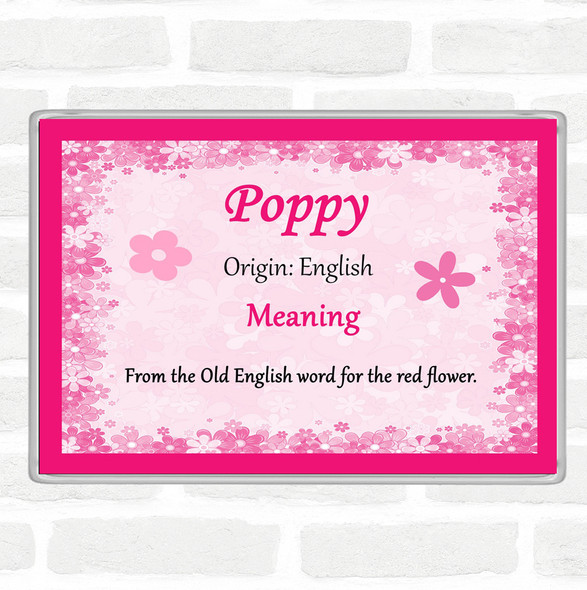 Poppy Name Meaning Magnet Pink