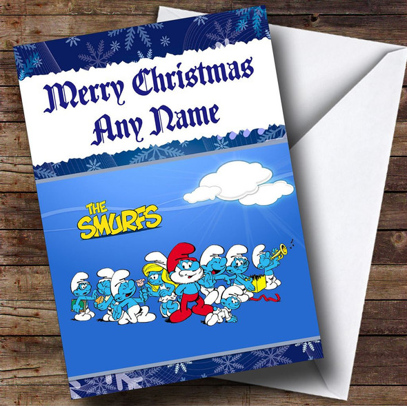 The Smurfs Customised Christmas Card