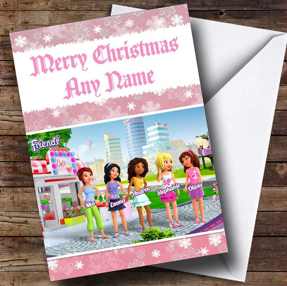 Lego Friends Customised Christmas Card