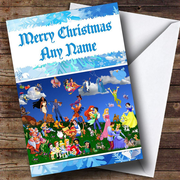 Disney Characters Customised Christmas Card