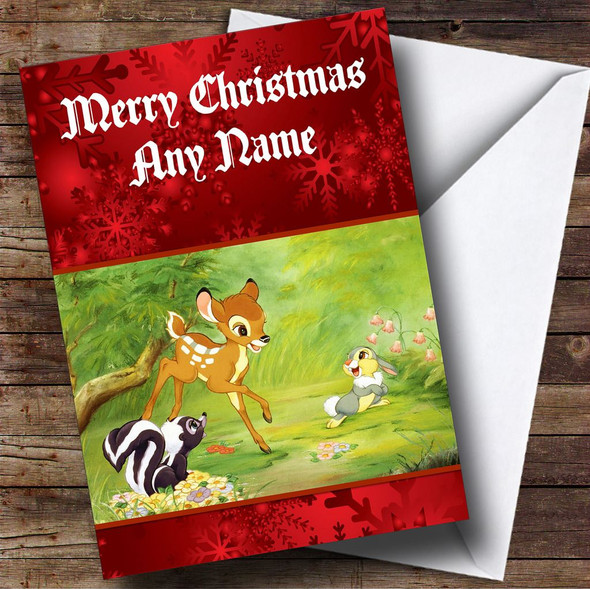 Bambi Customised Christmas Card