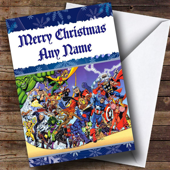 Avengers Customised Christmas Card