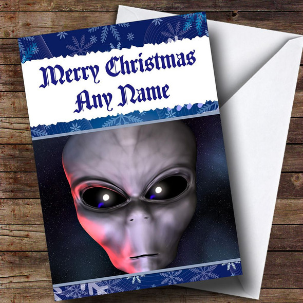 Alien Customised Christmas Card