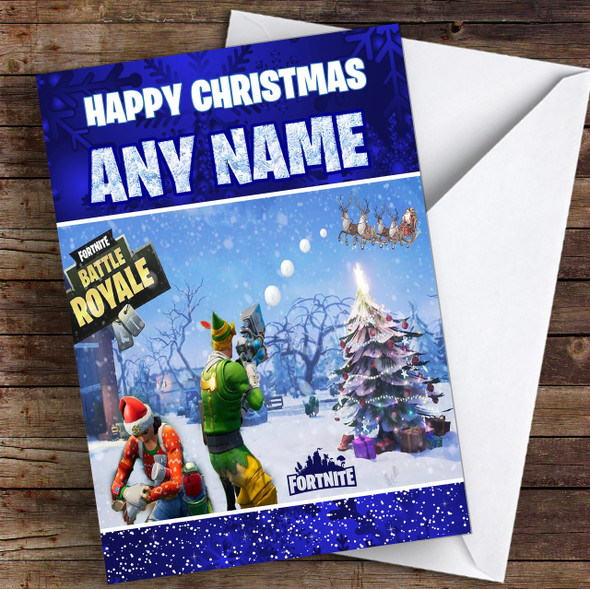 Fortnite Battle Royale Customised Children's Christmas Card