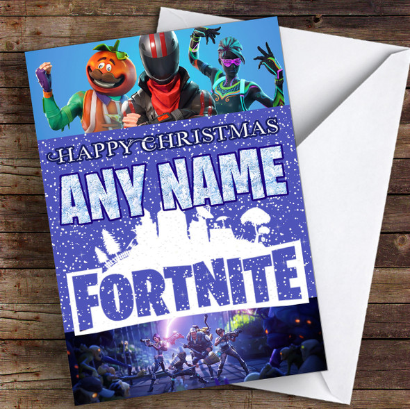 Fortnite Game Customised Children's Christmas Card