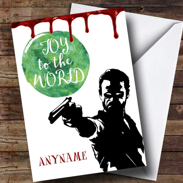 The Walking Dead Rick Grimes Customised Christmas Card