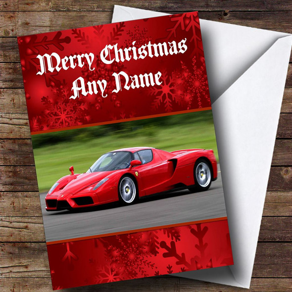 Ferrari Enzo Customised Christmas Card