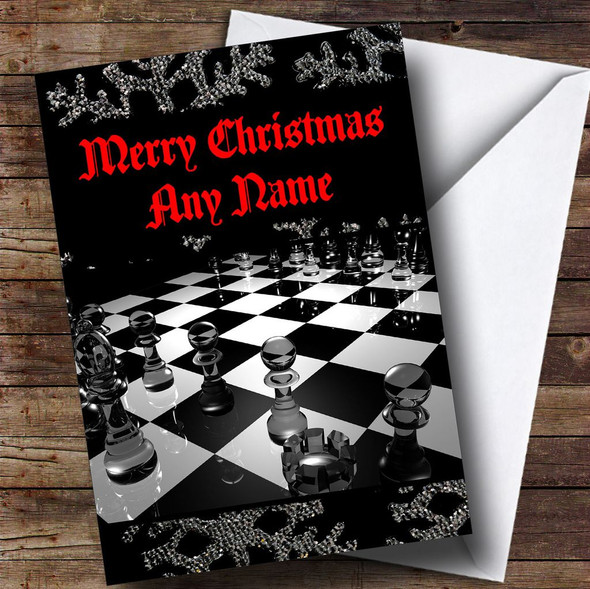 Chess Board Customised Christmas Card