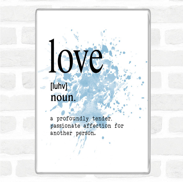 Blue White Word Definition Love Inspirational Quote Magnet Blue White Word Definition Love Inspirational Quote Magnet