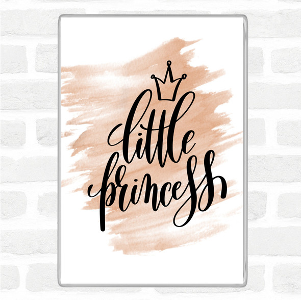 Watercolour Little Princess Quote Magnet