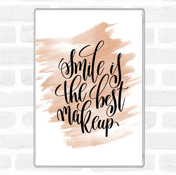 Watercolour Smile Best Makeup Quote Magnet