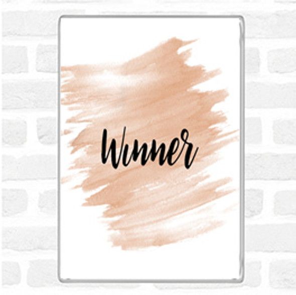 Watercolour Winner Quote Magnet