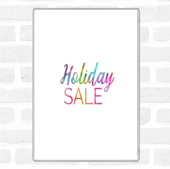 Holiday Sale Rainbow Quote Magnet