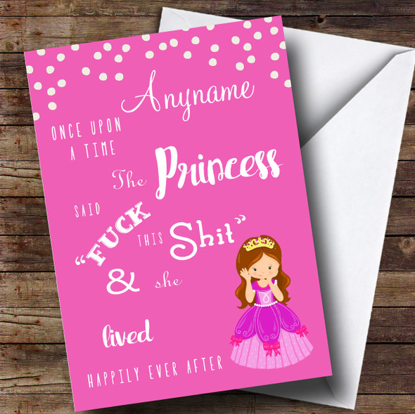 Princess Divorce / Break Up Customised Card