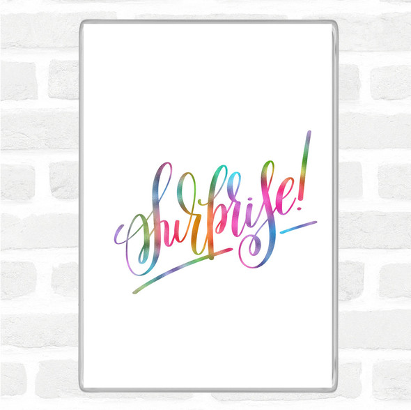 Surprise Rainbow Quote Magnet
