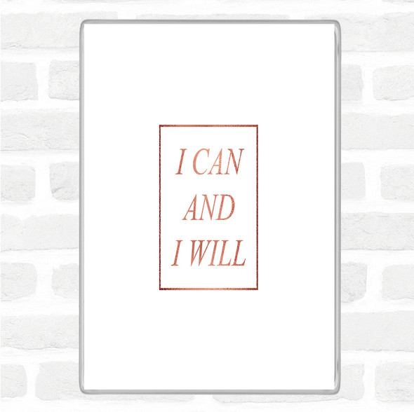 Rose Gold I Can Quote Magnet