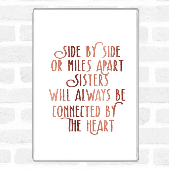 Rose Gold Side By Side Quote Magnet