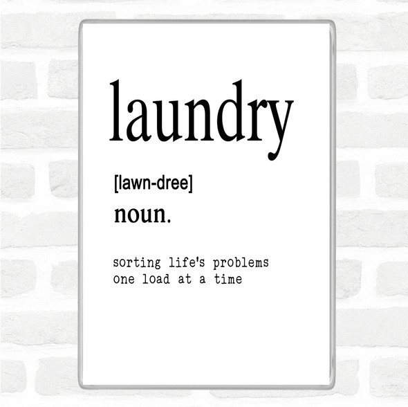 White Black Word Definition Laundry Quote Magnet