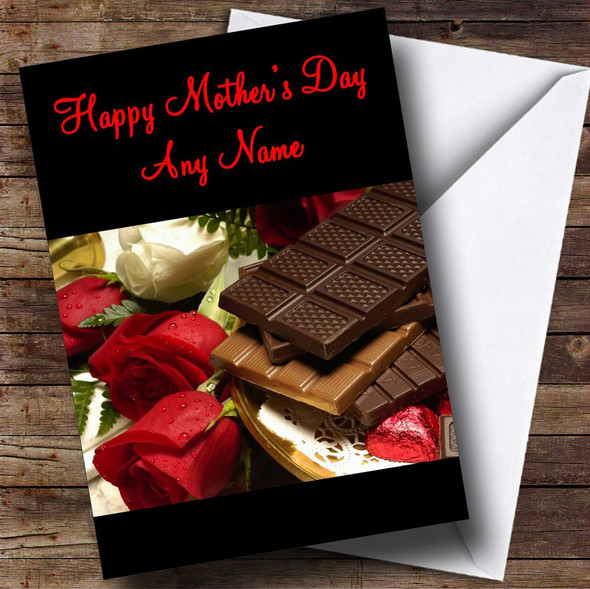 Chocolates And Roses Customised Mother's Day Card