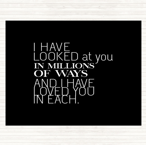 Black White Million Ways Quote Mouse Mat