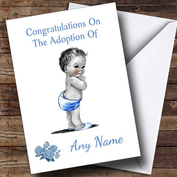 Adoption Congratulations Adopting A Boy Son Customised Card