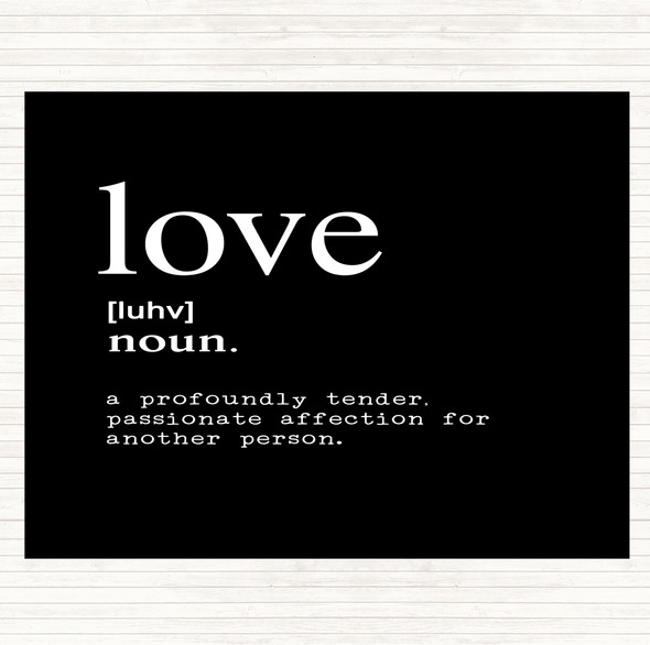 Black White Word Definition Love Quote Mouse Mat Black White Word Definition Love Quote Mouse Mat