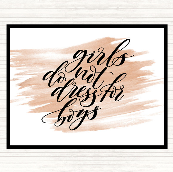 Watercolour Dress For Boys Quote Mouse Mat