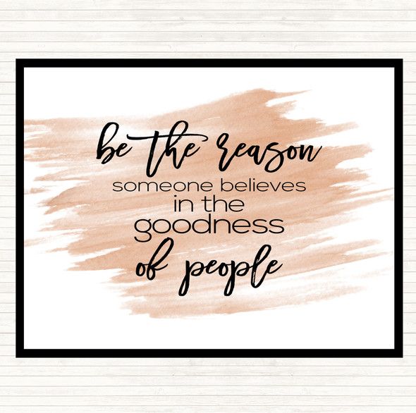 Watercolour Goodness Of People Quote Mouse Mat