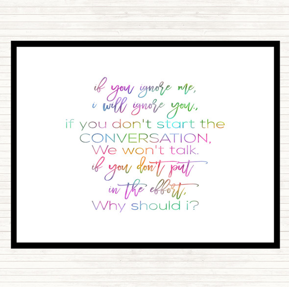 If You Wake Up Rainbow Quote Mouse Mat