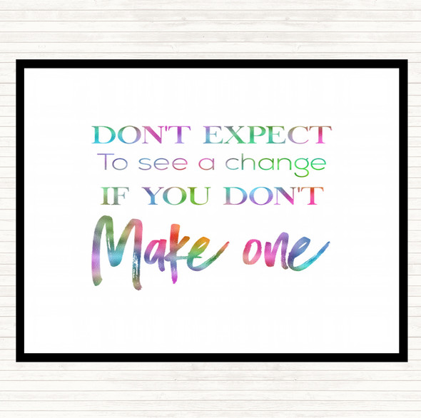 Make One Rainbow Quote Mouse Mat
