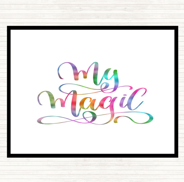 My Magic Rainbow Quote Mouse Mat