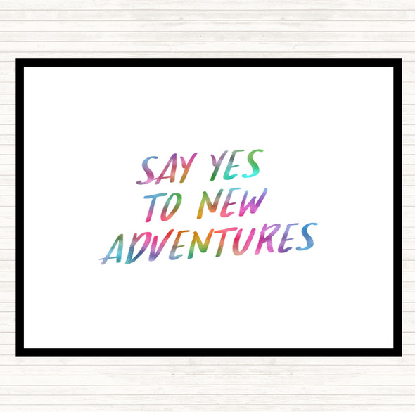 New Adventures Rainbow Quote Mouse Mat