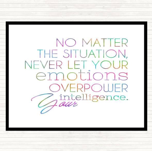 No Matter The Situation Rainbow Quote Mouse Mat