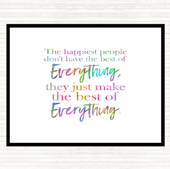 Best Of Everything Rainbow Quote Mouse Mat