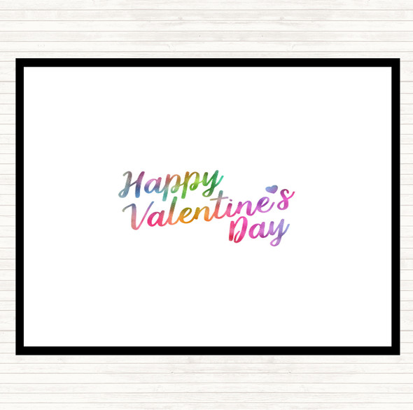 Valentines Rainbow Quote Mouse Mat