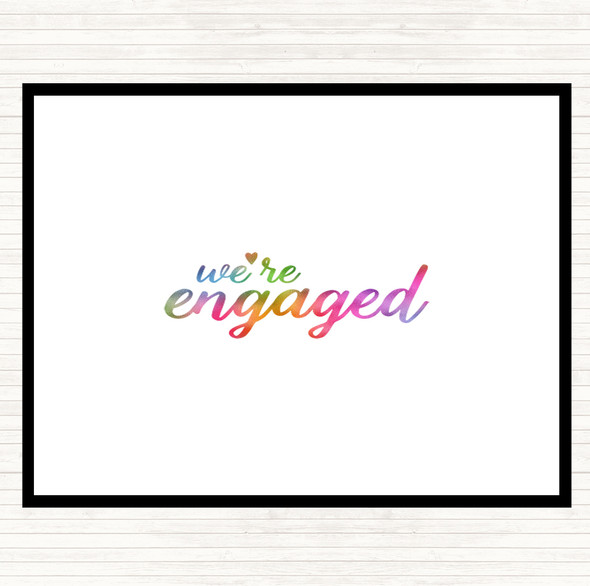 Engaged Rainbow Quote Mouse Mat