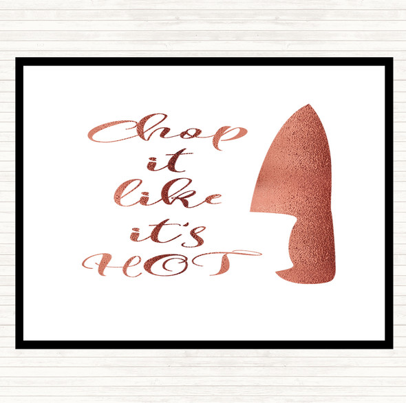 Rose Gold Knife Quote Mouse Mat